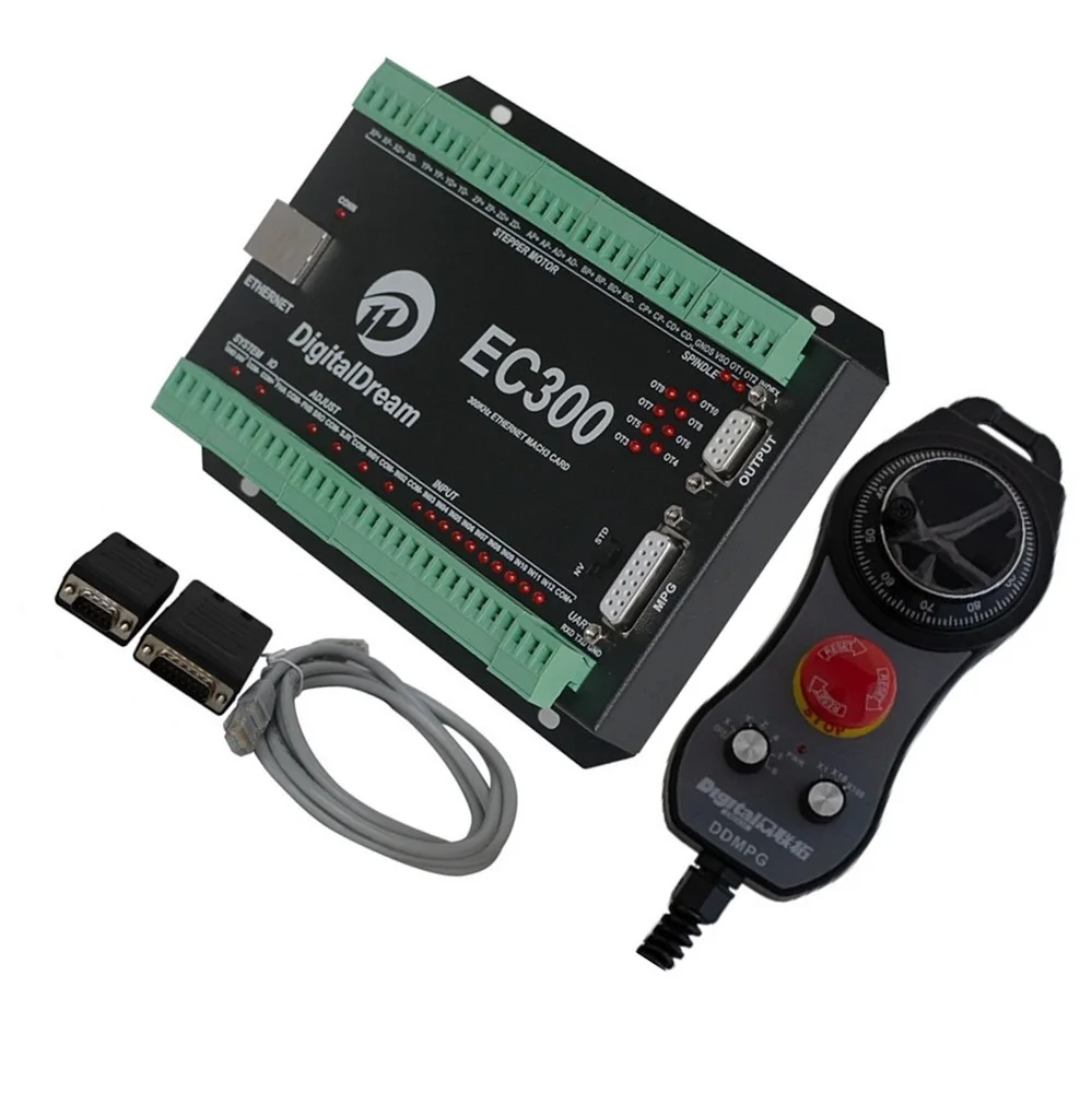 

Digital Dream EC300 3 Axis 300Khz Mach3 CNC Controller Card Ethernet Communication And DDMPG Pendant For Mill Machine Cnc