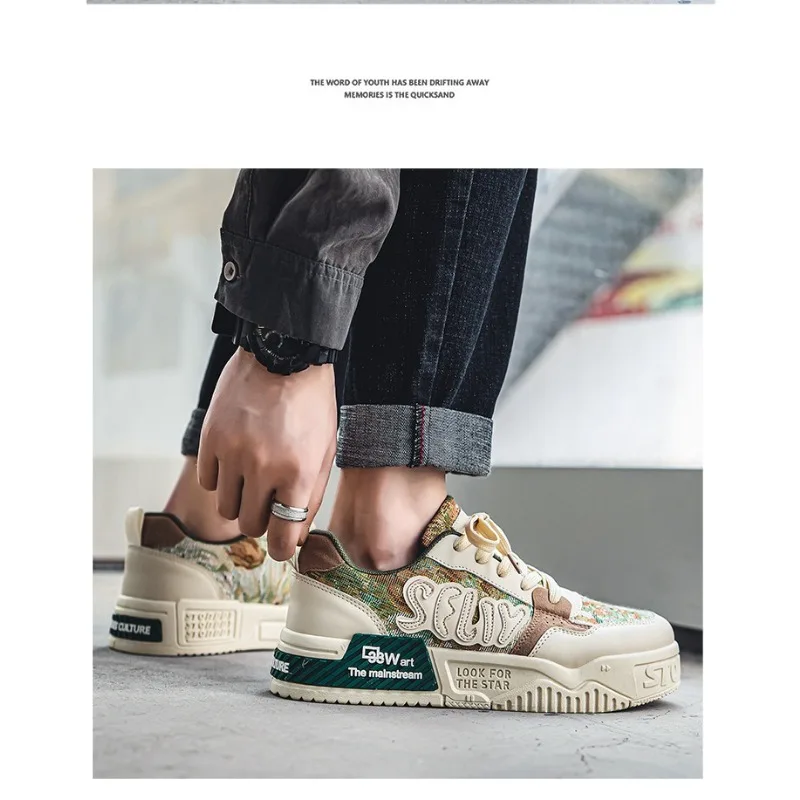 Мужские Дышащие Летние Повседневные Кроссовки Легкая Прогулочная Обувь Со