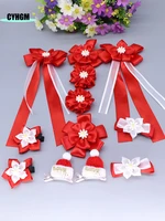 wholesale fashion new ribbon red hair clips for girls silk hairpins cute barrettes hanfu hair accessory s12 1