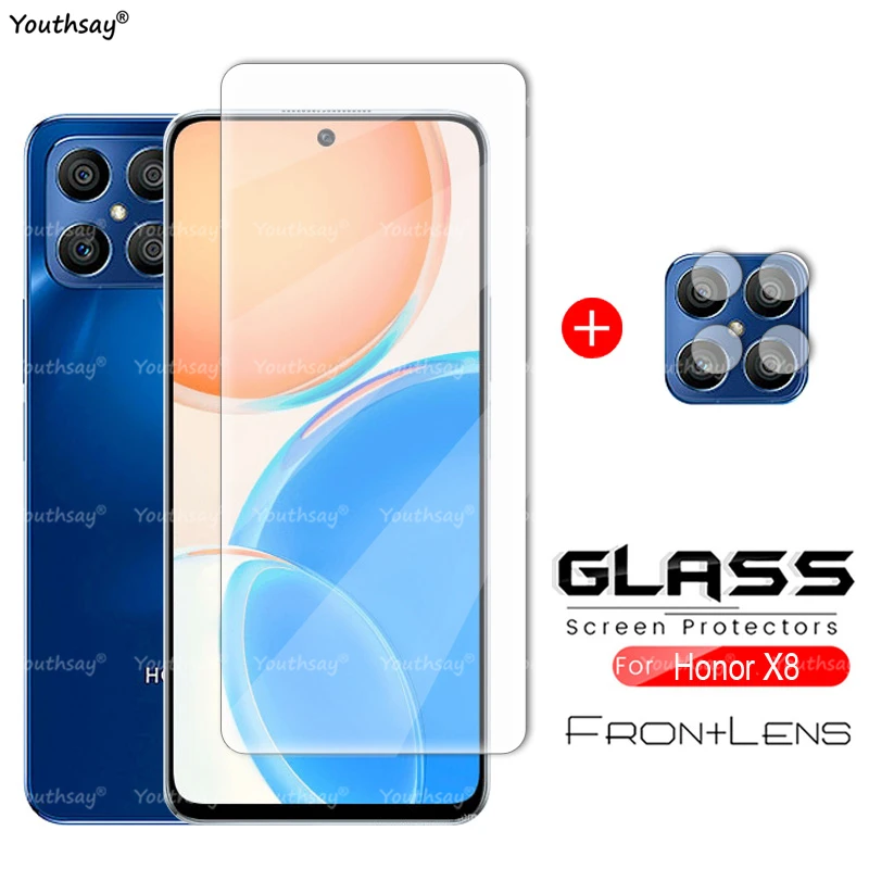 

For Honor X8 Glass Protector Film For Honor X8 5G Tempered Glass Screen Lens Camera For Honor X8 X10 10X Lite 8X 8A X6S X6 Glass