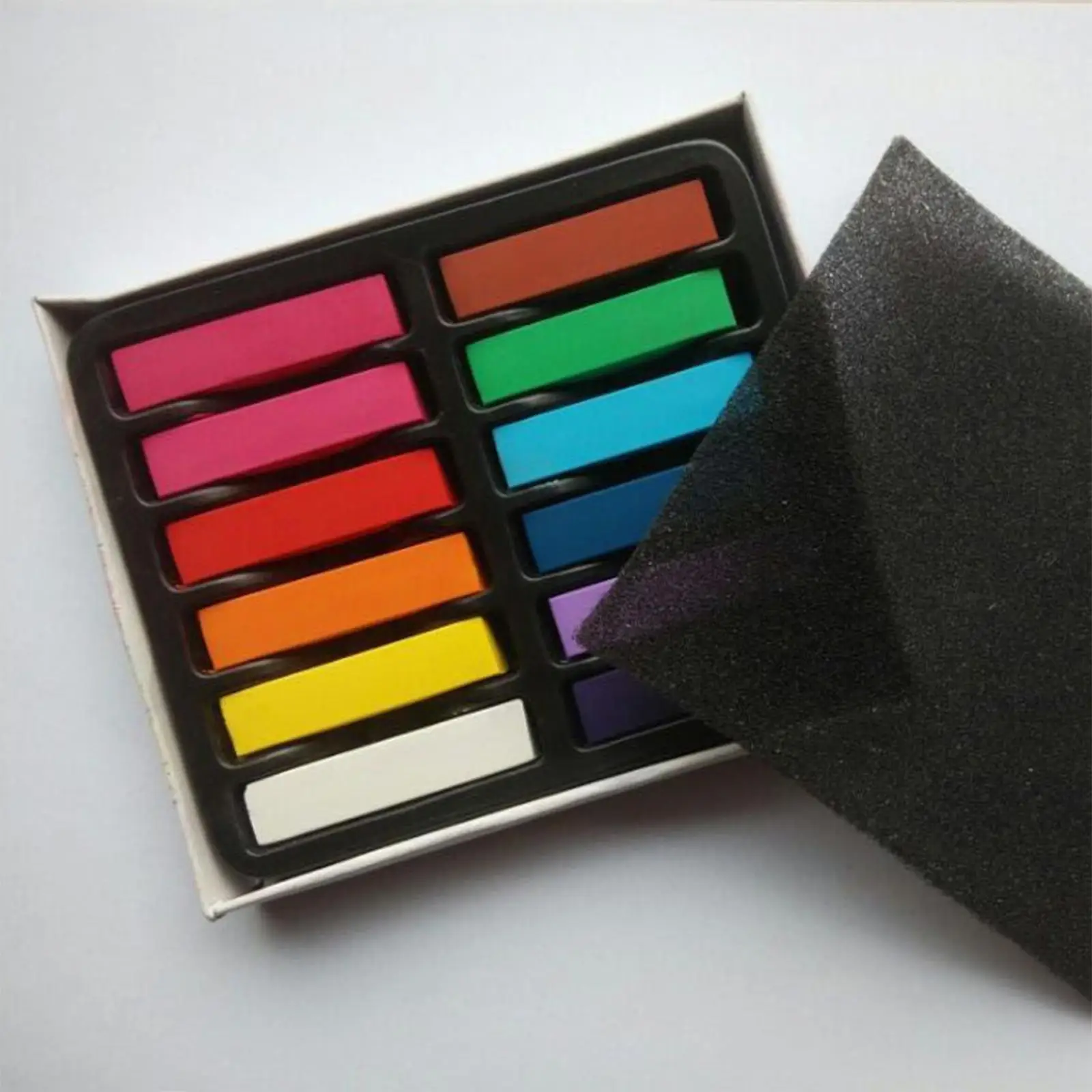 Ing Chalk 12 Colors Diy Makeup Birthday Gifts Hair Color Chalk For Girls Boys Kids And Teen Party Halloween