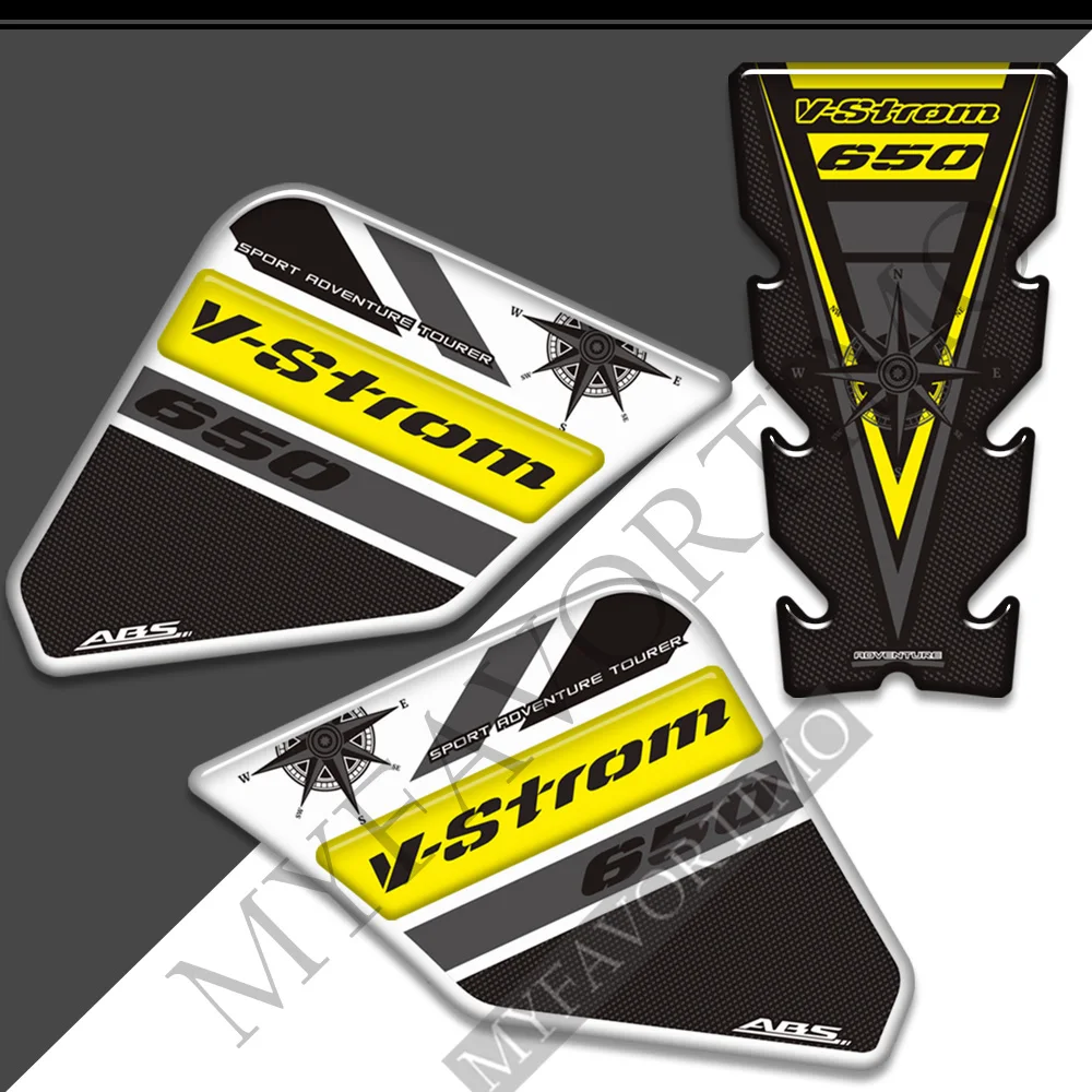 Фото Для Suzuki V STROM VSTROM DL 650 XT 650XT Adventure Защитная накладка на бак багажника, чехлы, наклейки, комплект топливного масла №2