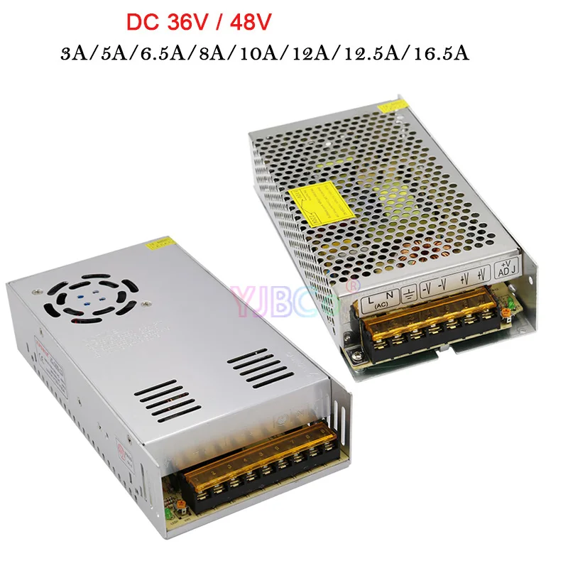 36V 48V LED Switch Power Supply AC110V 220V to DC 36V 48V 3A/5A/6.5A/8A/10A/12A/12.5A/16.5A LED Light tape adapter transformer