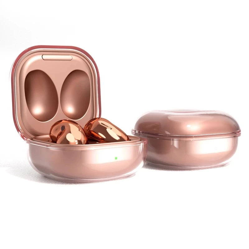 

Earphone Case For Galaxy Buds Live Protective Cover Bluetooth Headphone Cover With Buckle Earphone Protect Case