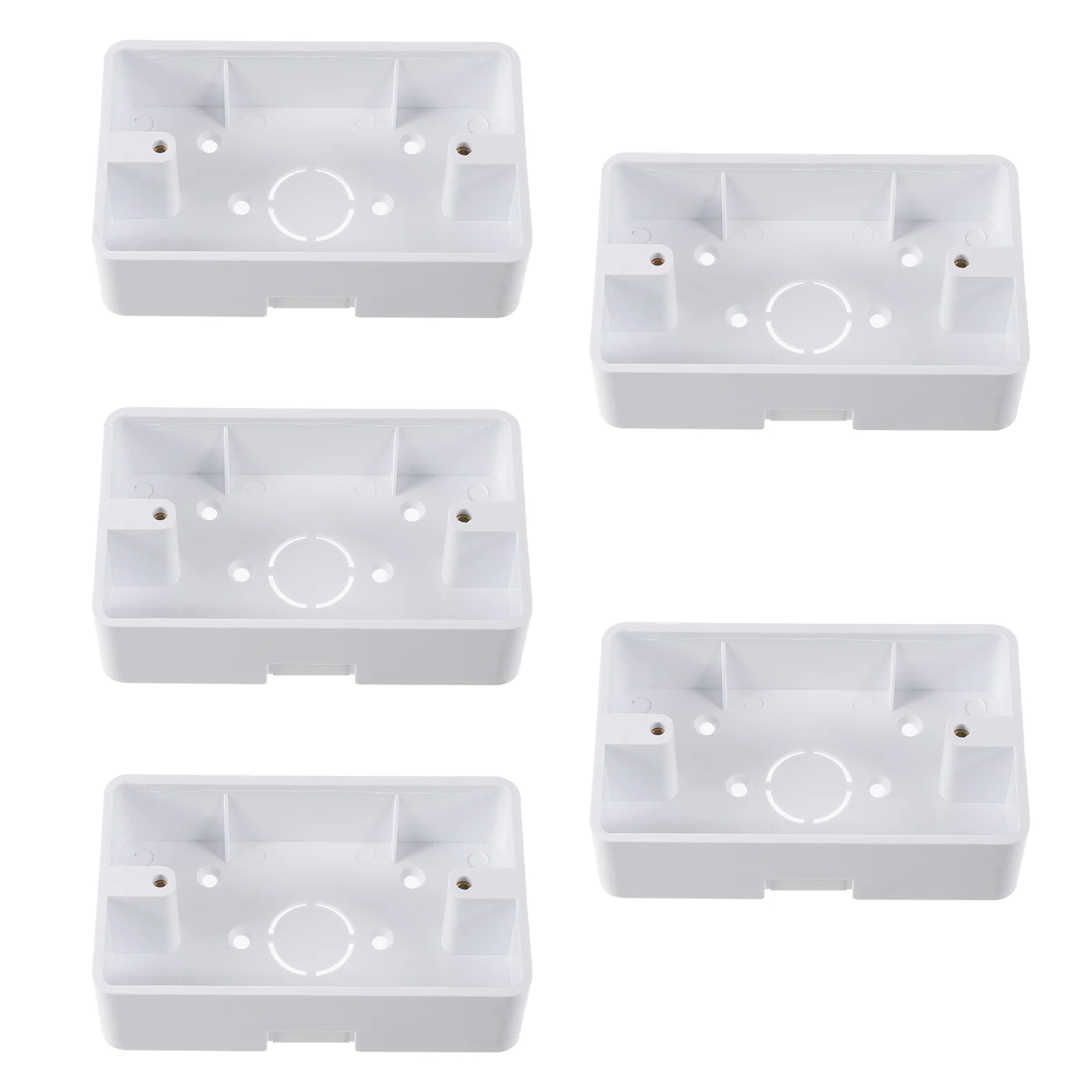

Box Wall Power Outlet Strip Holder Fixator Gang Mounted Junction Single Mount Double Backbox Surface Surge Electrical Board