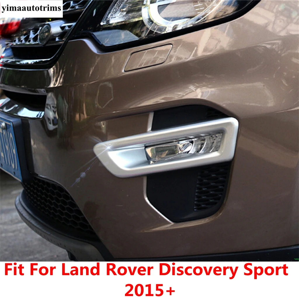 

Front Fog Lights Lamps Frame Decoration Cover Trim For Land Rover Discovery Sport 2015 - 2019 ABS Chrome Accessories Exterior