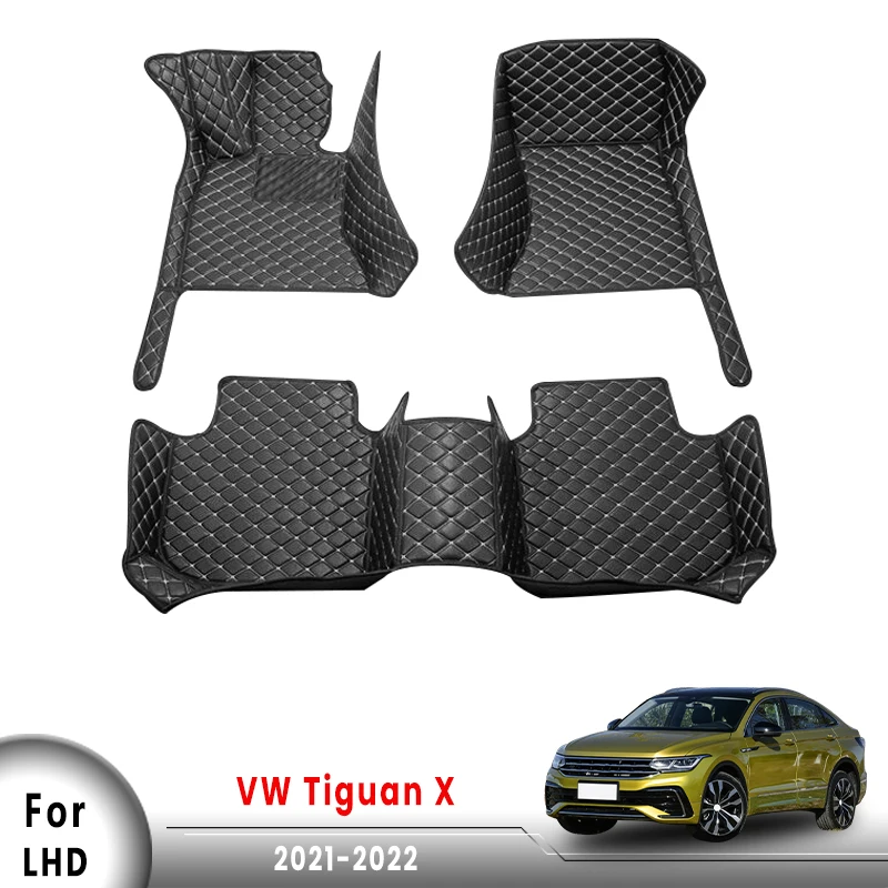 

Автомобильные коврики для Volkswagen VW Tiguan X 2022 2021 (5 сидений), коврики по индивидуальному заказу, аксессуары для интерьера, автомобильные коврики ...