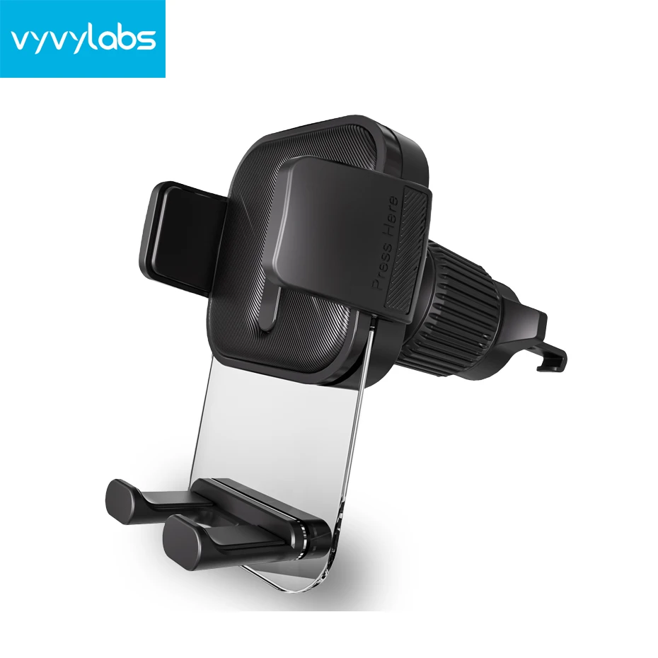

Vyvylabs Universal Car Phone Holder with Hook Clip Air Vent Car Mount 360° Rotation Universal Mobile Phone Mount for Cellphone