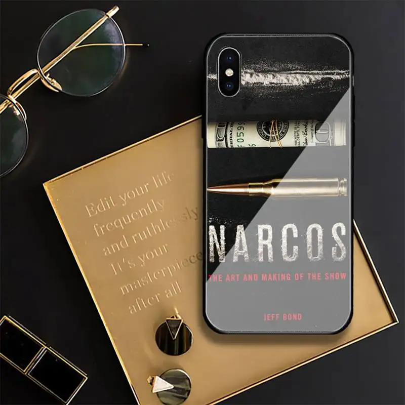 Чехол NARCOS из закаленного стекла для Iphone 11 12 13 Pro Max 7 8 Plus X Xr Xs |