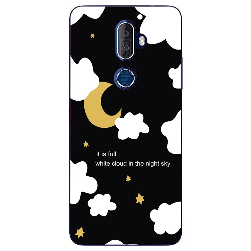 Чехол для телефона Alcatel 3V 5099D из мягкого силикона TPU со специальным покрытием на задней панели