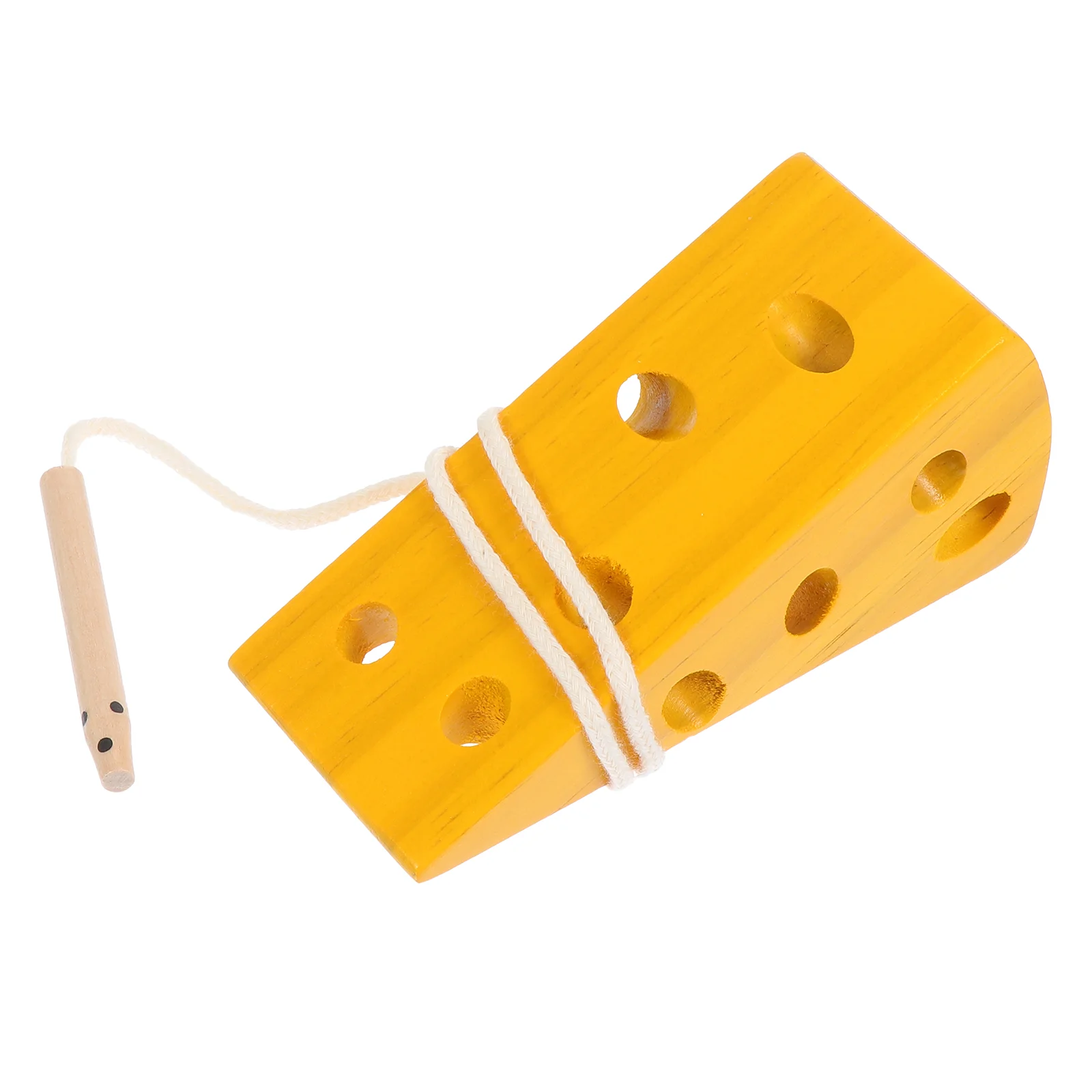 

Wooden Toy Threading Lacing Cheese Toys Puzzle Block Montessori Kids Beads Toddlers Stringing Motor Fine Gift Games Wood Game