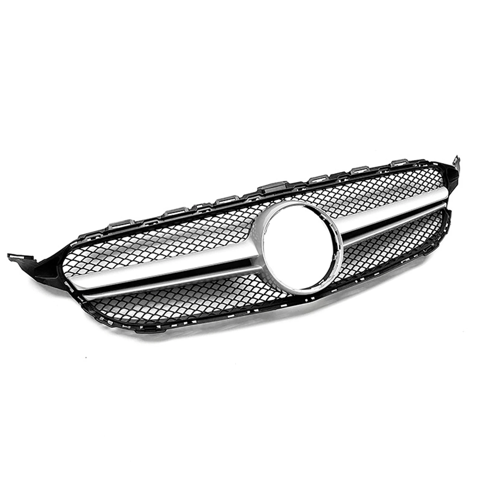 Для Mercedes Benz C Class W205 C180 C200 C250 C300 C350 C400 C43 2014-2018 AMG стиль решетка верхний гриль