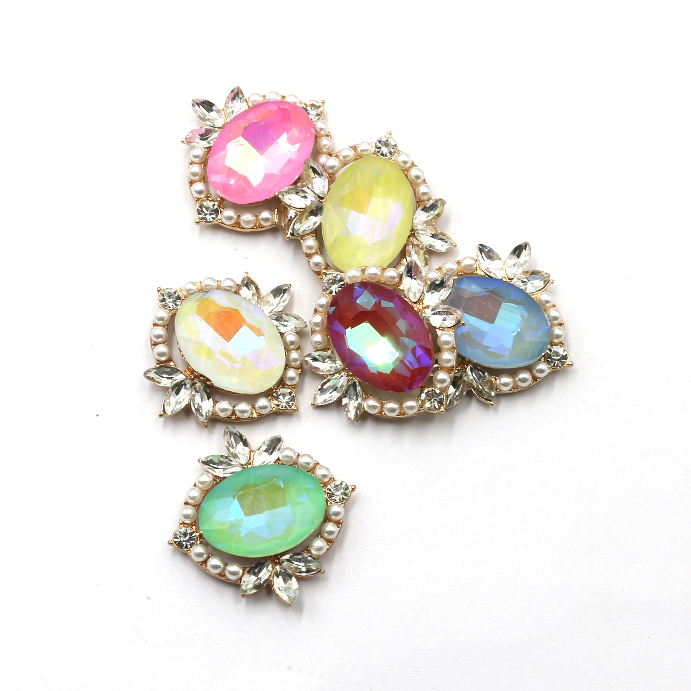 5 шт. 28*28 мм новый сплав искусственный жемчуг декоративная застежка на Хэллоуин