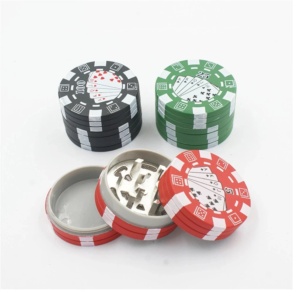 

New 3-Layer Aluminum Alloy Herbal Herb Tobacco Grinders Cigarette Tobacco Grinder Cylinder Hand Crank Smoking Accessories