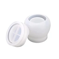 diy jewelry resin casting molds resin jar mold with lid silicone resin molds for diy storage bottle candle holder candy