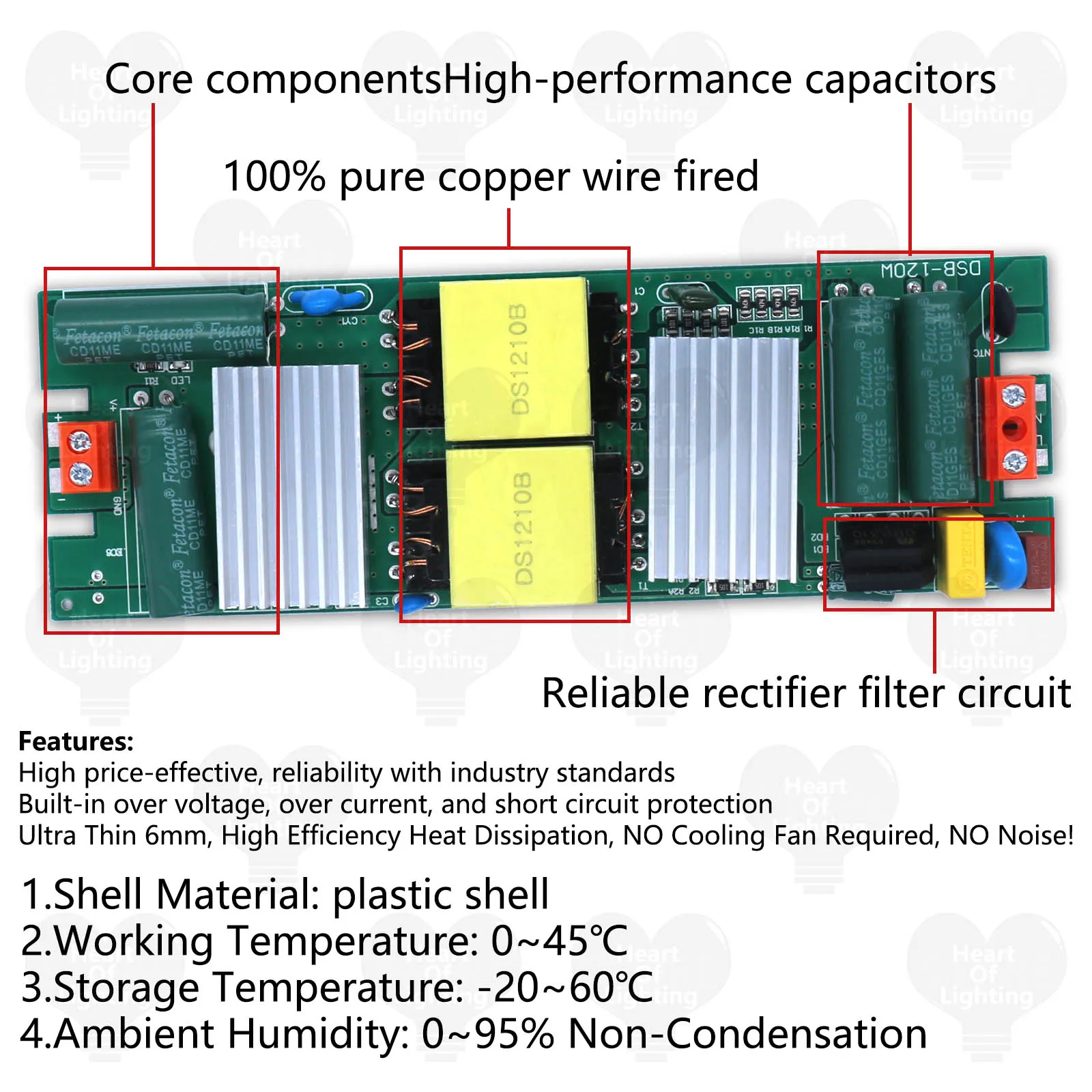 Фото Супертонкий светодиодный драйвер AC180V-240V до DC12V DC24V Источник питания постоянного напряжения Трансформатор освещения для светодиодных лент освещения №3