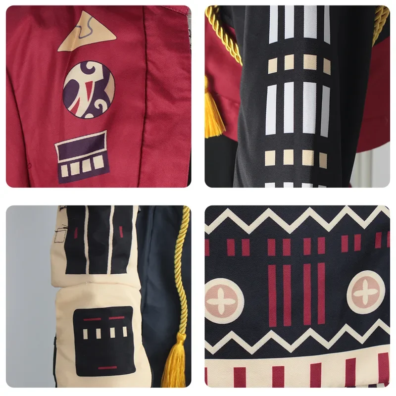 Костюм для косплея игры Yuanshen Impact Thoma с головным убором парик Tohma короткий полный