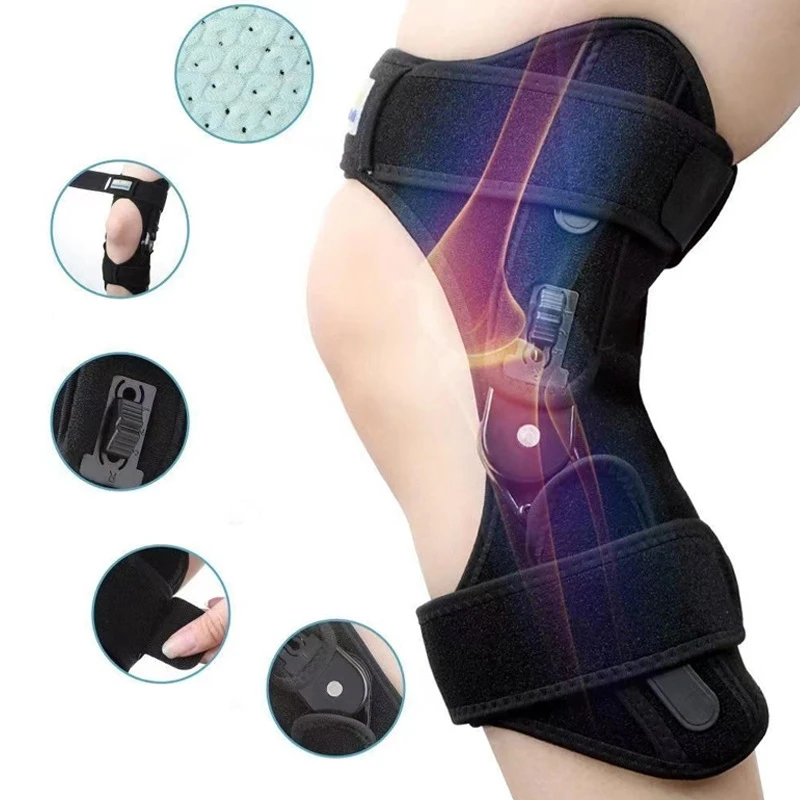 

1PC Patella Knee Booster Protector Pad Outdoor Sports Joint Support Breathable Non-Slip Power Lift Hiking Rehabilitation