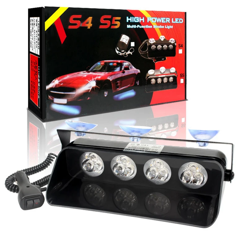 Мощная автомобильная лампа-вспышка на лобовое стекло, 12 Вт, 12 В, лампа-вспышка, 12 светодиодов, янтарная лампа на присоске типа лопата, лампа для экстренной фотовспышки