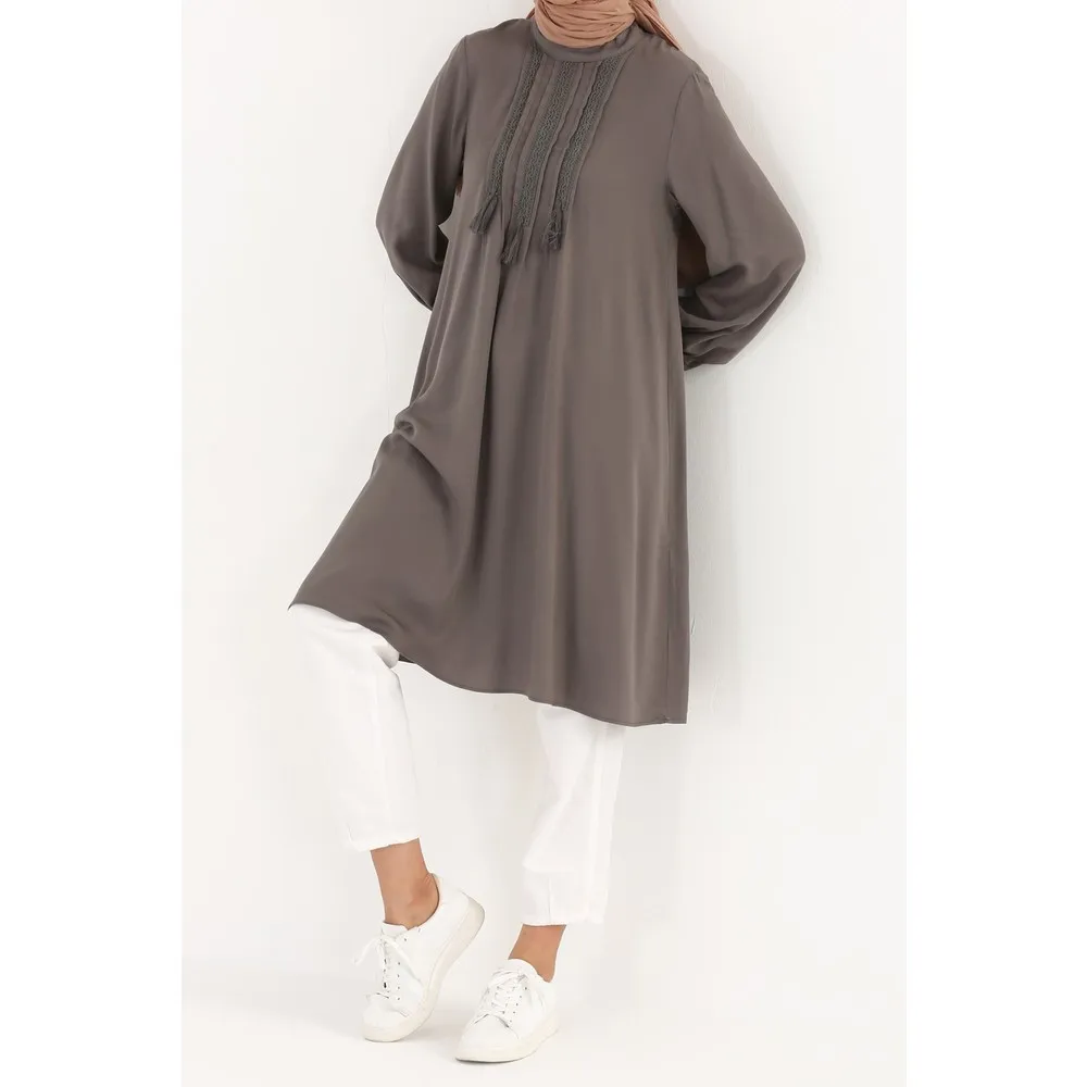 

Туника Dorlie из 100 вискозы с рюшами