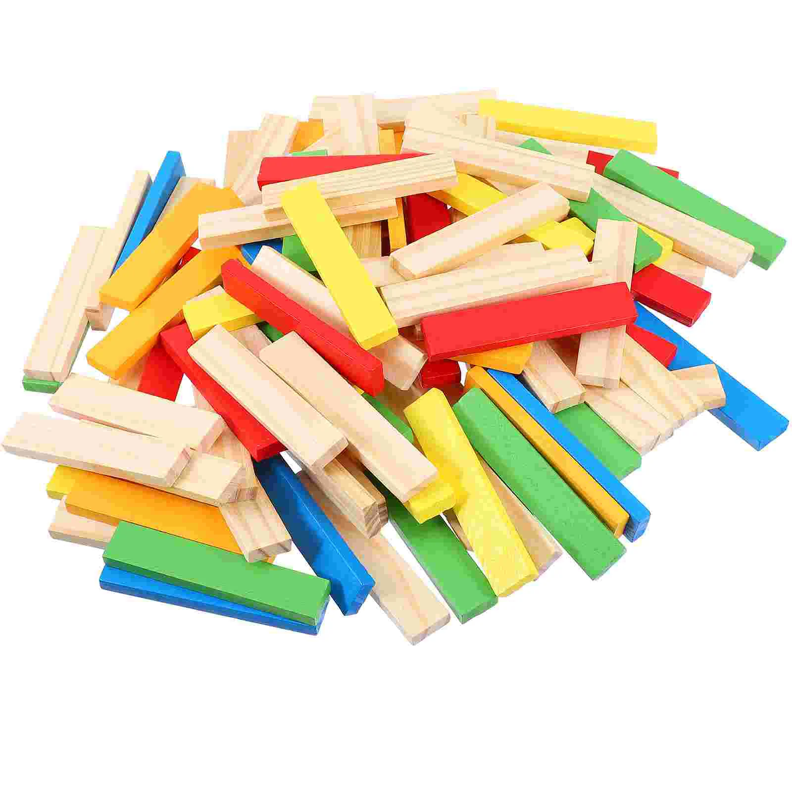 

1 Set/150pcs Creative Wood Stacking Toys Interesting Building Blocks Playset