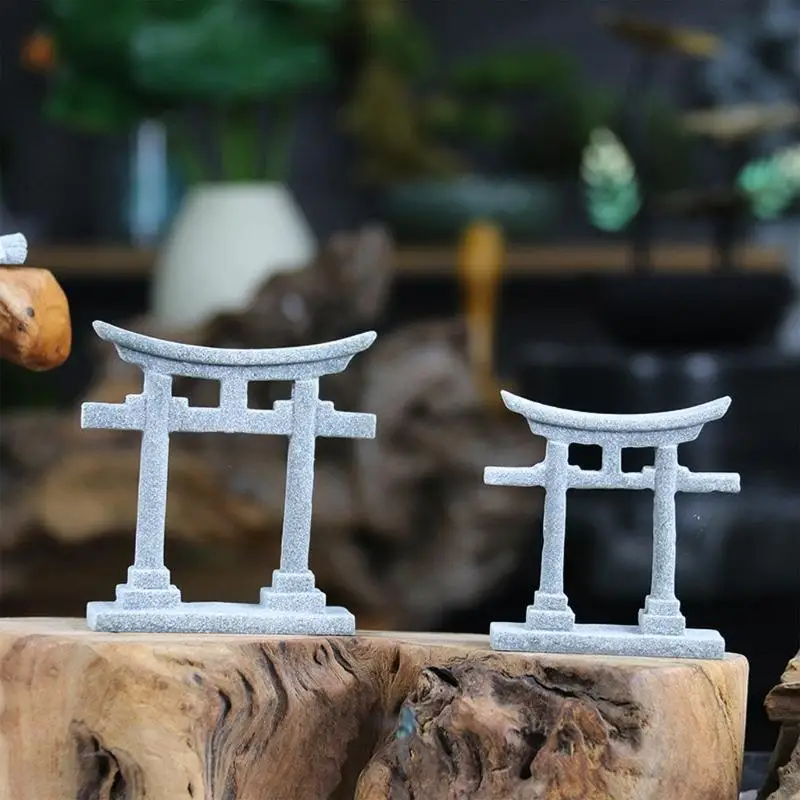 R1wa аквариумы Torii gate Ornament of Fish Tanks украшения камня укрытия пещер