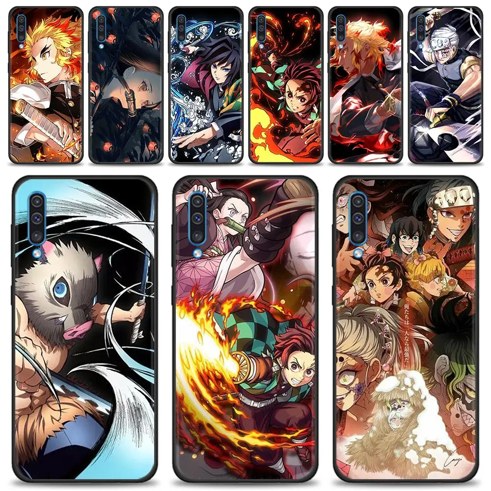

Case For Samsung Galaxy A50 A70 A40 for Realme 8 8i 9i C21 C35 for Moto One Fusion G30 G60 Cover Demon Slayer Kimetsu No Yaiba