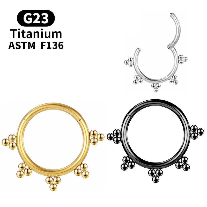 

Кольцо для пирсинга носа Daith Helix G23