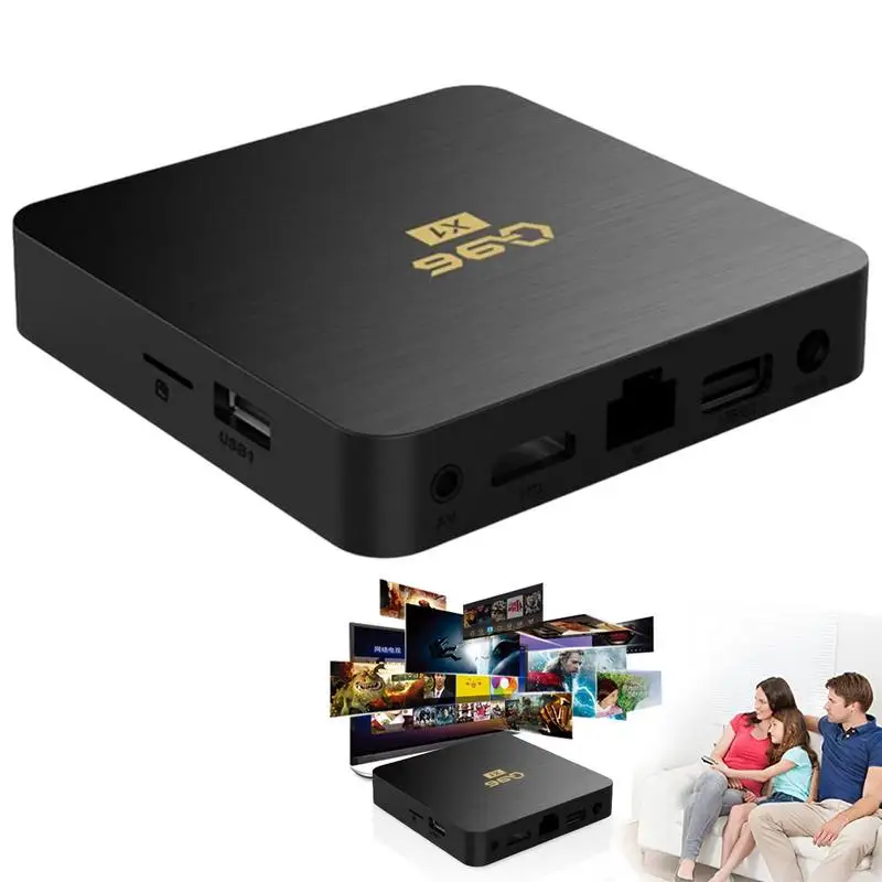 

Приставка Смарт-ТВ Android 12 Q96 X1 медиаплеер 2,4 ГГц Wifi Youtube Facebook домашний кинотеатр 4K 8K телеприставка Allwinner H3 четырехъядерный
