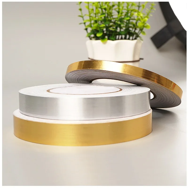 50 м матовый золотой серебряный кромка пола водостойкие наклейки на стену со швом