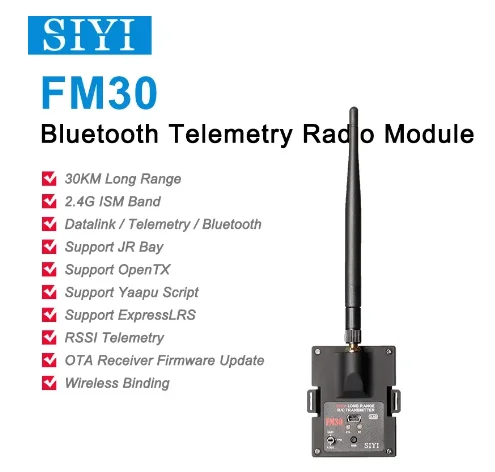Радиомодуль SIYI FM30 дальнего действия 30 км с телеметрическим приемником Datalink Bluetooth