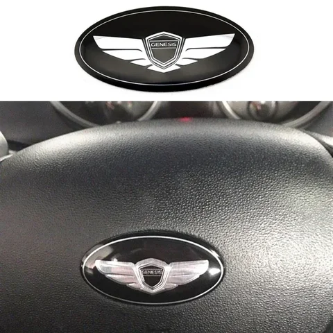 1 шт. автомобильный руль, центральный логотип, эмблема, наклейка для Hyundai GENESIS Coupe Elantra Sonata Kona I30 IX30, акцентный декоративный значок