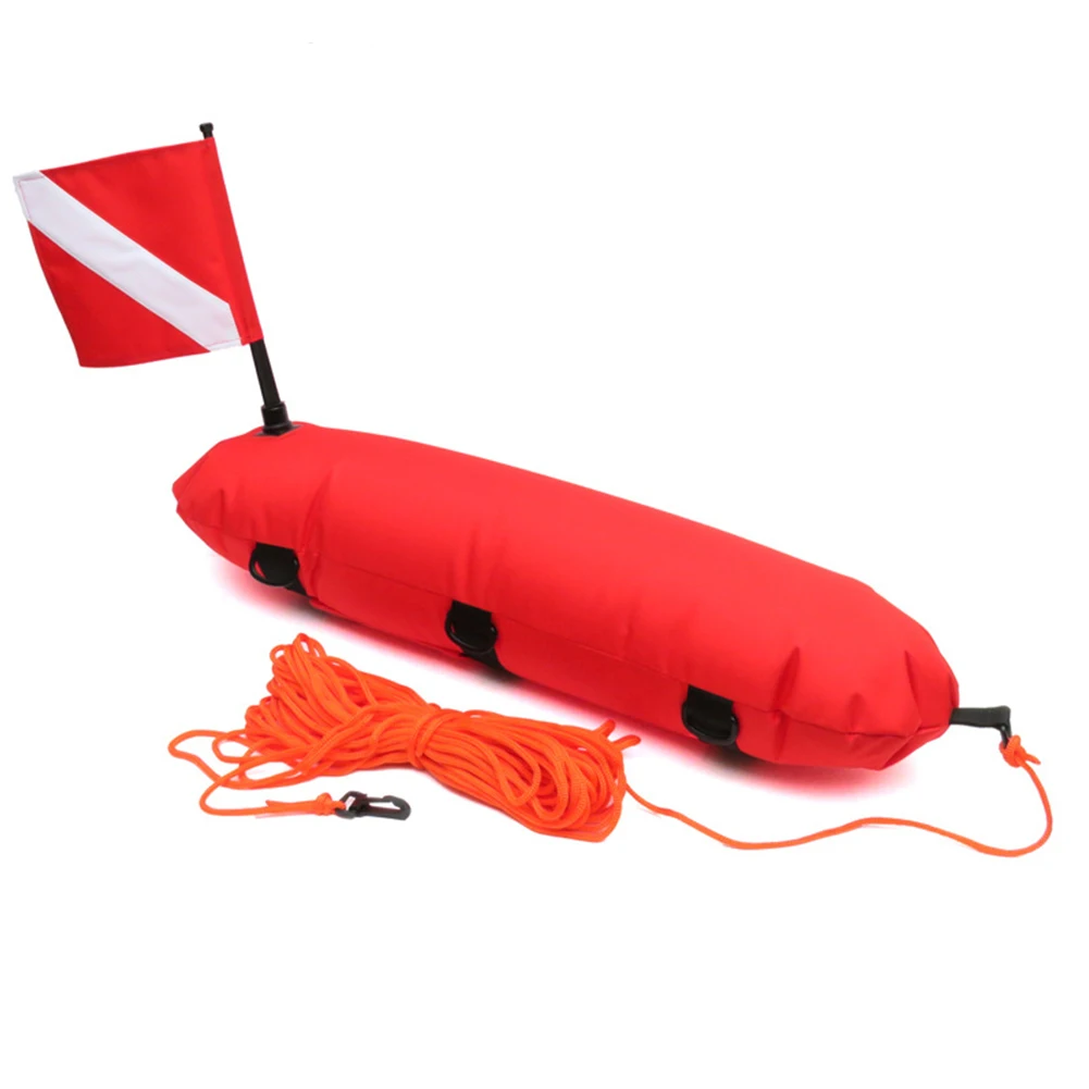 

Inflatable Scuba Diving Float Buoy Dive Flag For Freediving Spearfishing Torpedo Float Quick Inflates Water Diving Accessories