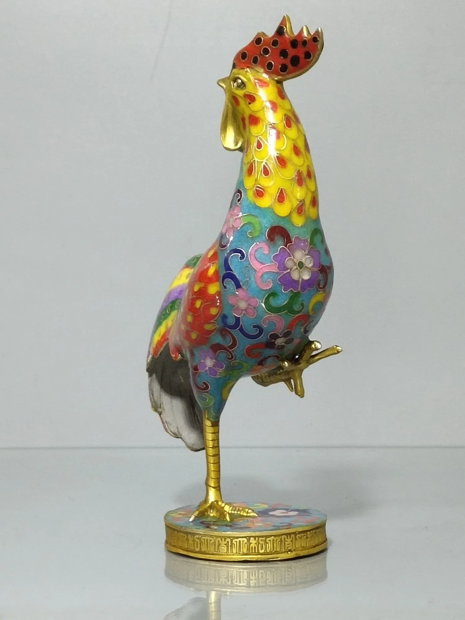 Accessories aesthetic Cloisonne Filigree Golden Rooster Independent Ornament Collection value Exquisite gifts for best friends