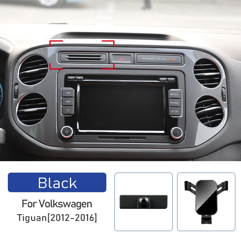 

Автомобильный держатель мобильного телефона для Volkswagen VW Tiguan 5n MK1 2012 2013 2014 2015 2016, вращающийся кронштейн для GPS-крепления