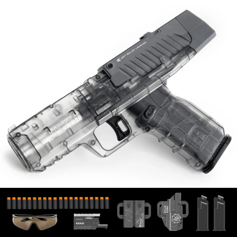 

LP55 Soft Bullet Manual Toy Gun Blaster Shooting Model Pistol Air Handgun Rifle Sniper Armas For Adults Boys Birthday Gifts
