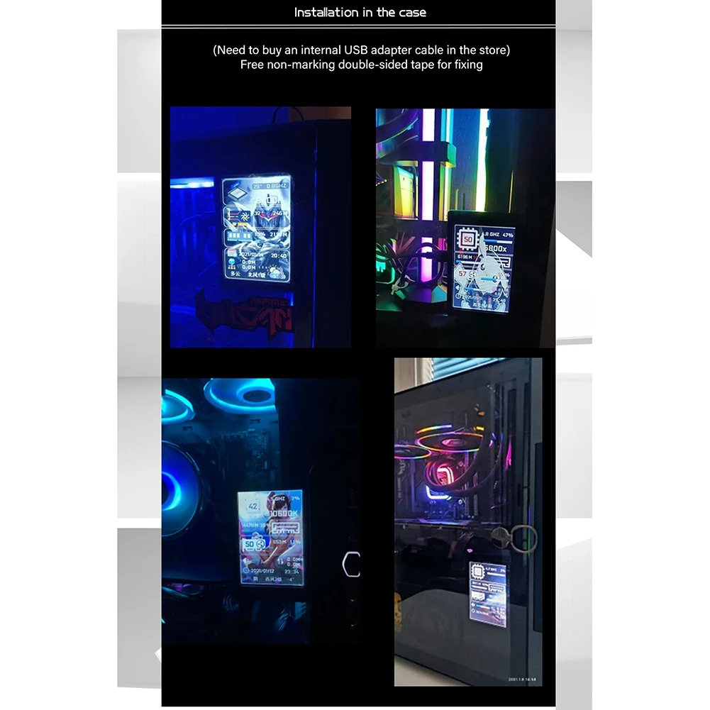 3 5 дюймовый IPS USB мини-экран AIDA64 PC CPU RAM HDD монитор данных компьютер дисплей