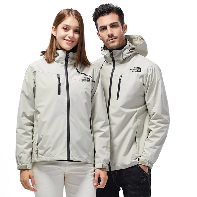

High-quality New Waterproof Warm Windproof Men Outdoor Jackets Unisex Outwear Luxury Brand Windbreaker Women Hiking Camping Coat