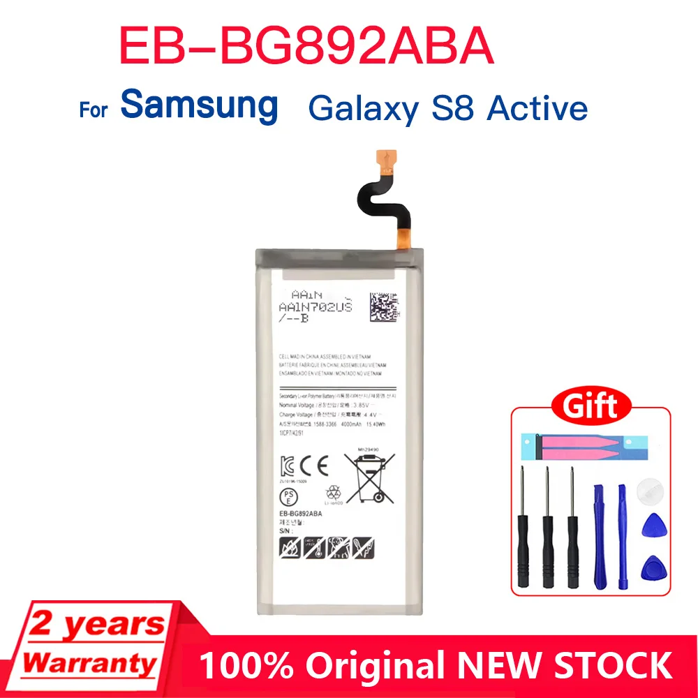 Оригинальный аккумулятор для Samsung Galaxy S8 Active S8Plus + G9550 G9508 G950T сменные батареи