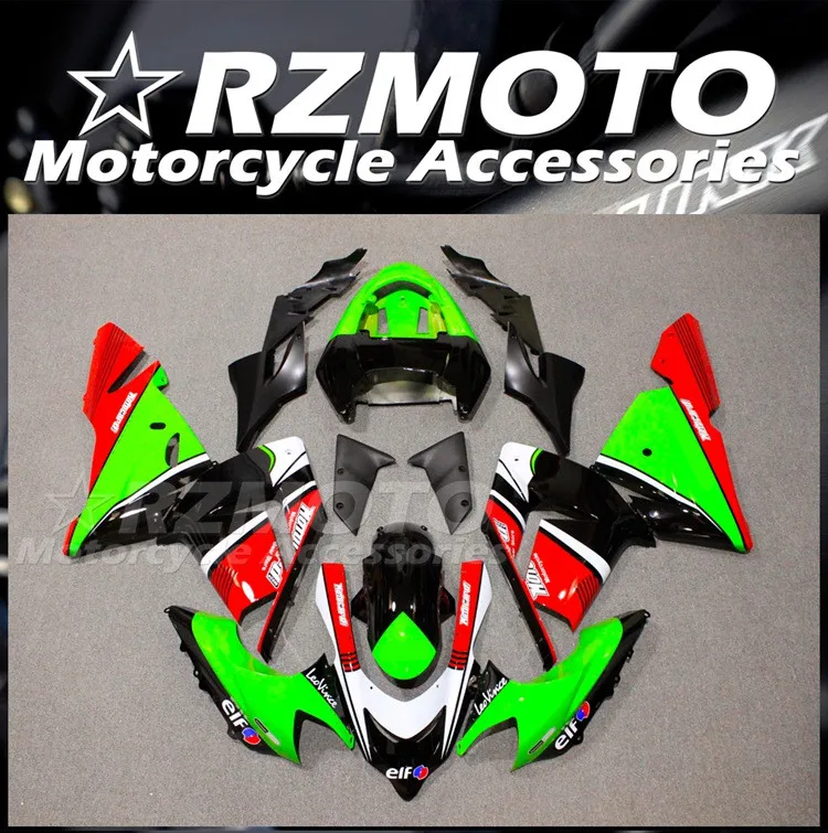 

New ABS Whole Motorcycle Fairings Kit Fit for Kawasaki Ninja ZX-10R ZX10R 2004 2005 04 05 Bodywork set Red Green