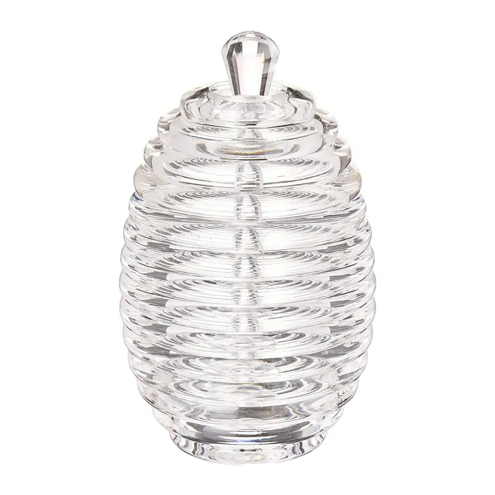 

New Juice Honey Syrup Cup Bee Drip Dispenser Kettle Kitchen Honey Jar Container Storage Pot Stand Holder Squeeze Bottle stick