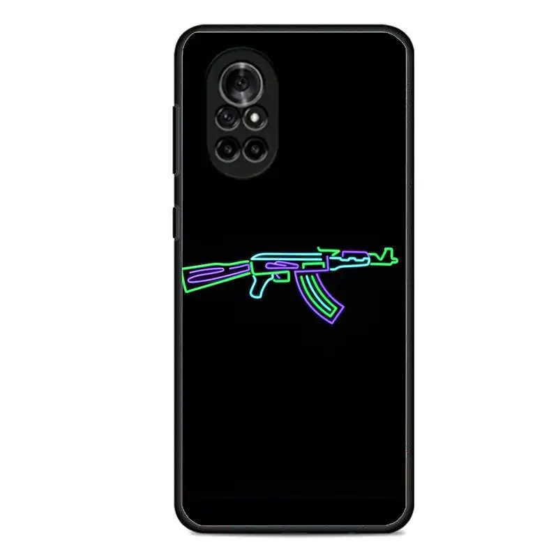 Чехол AK 47 Gun для телефона Huawei Y9 Y7 Y5 Y6 Prime 2019 Y9s Mate 30 20 10 Lite 40 Pro Nova 5t |