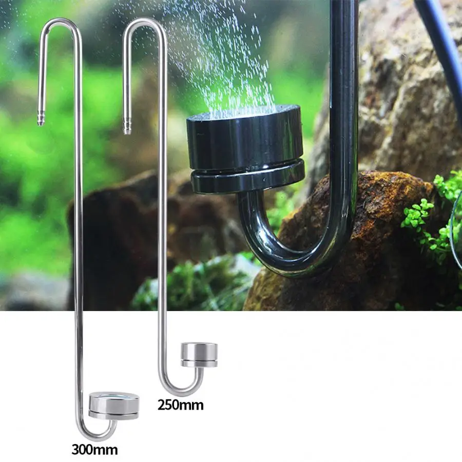 

2 Types Aquarium Ultra-thin Stainless Steel CO2 Atomizer System Diffuser Fish Tank Water Plant Carbon Dioxide Atomizer