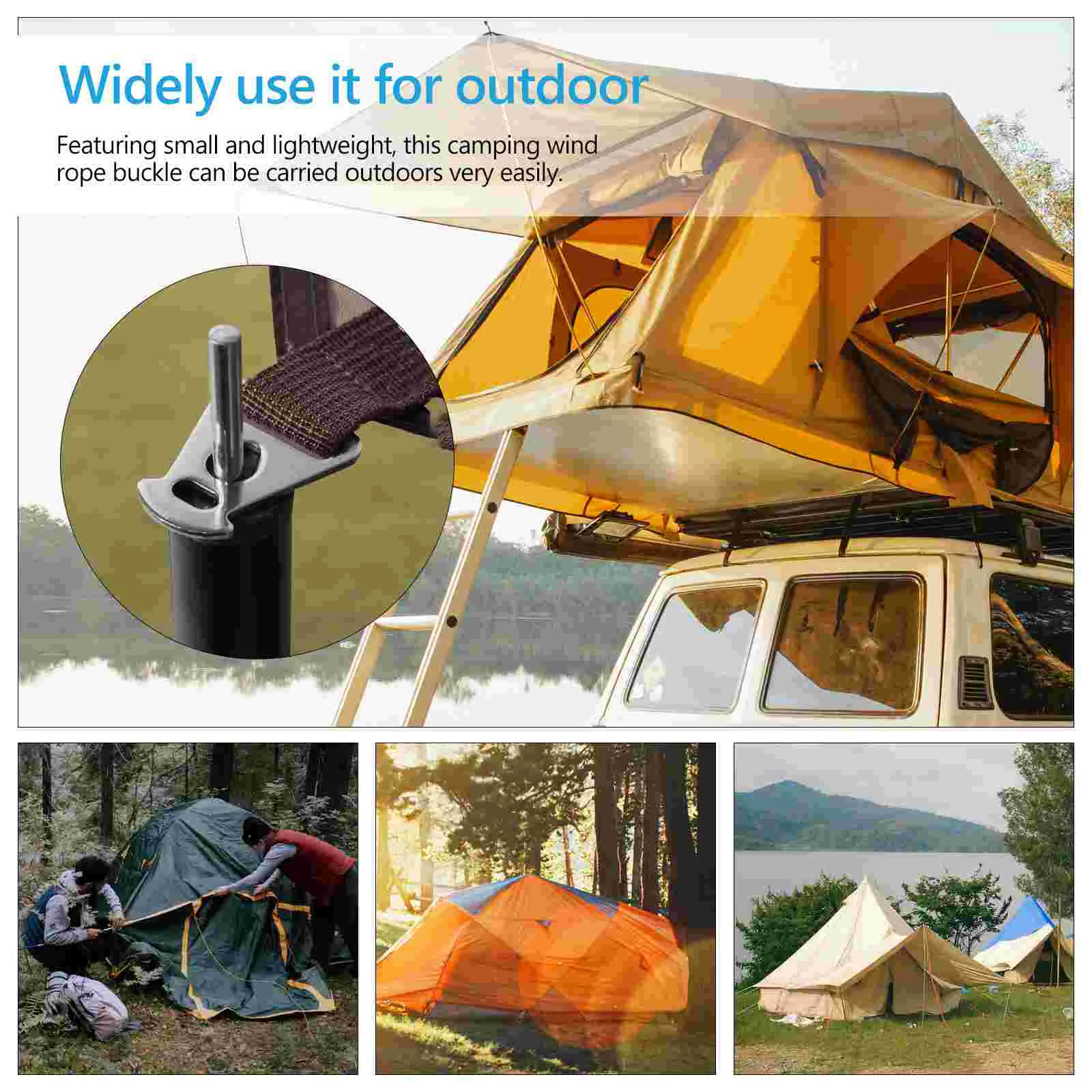 10 шт. треугольная деталь из нержавеющей стали пряжка для ветровой веревки