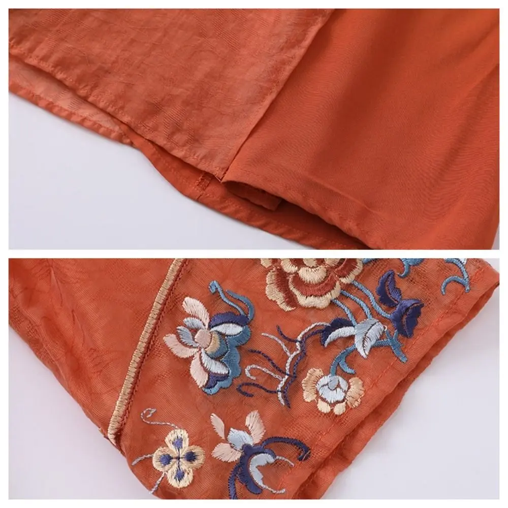 Нежная вышивка новое китайское платье Cheongsam с свободным цветком в этническом