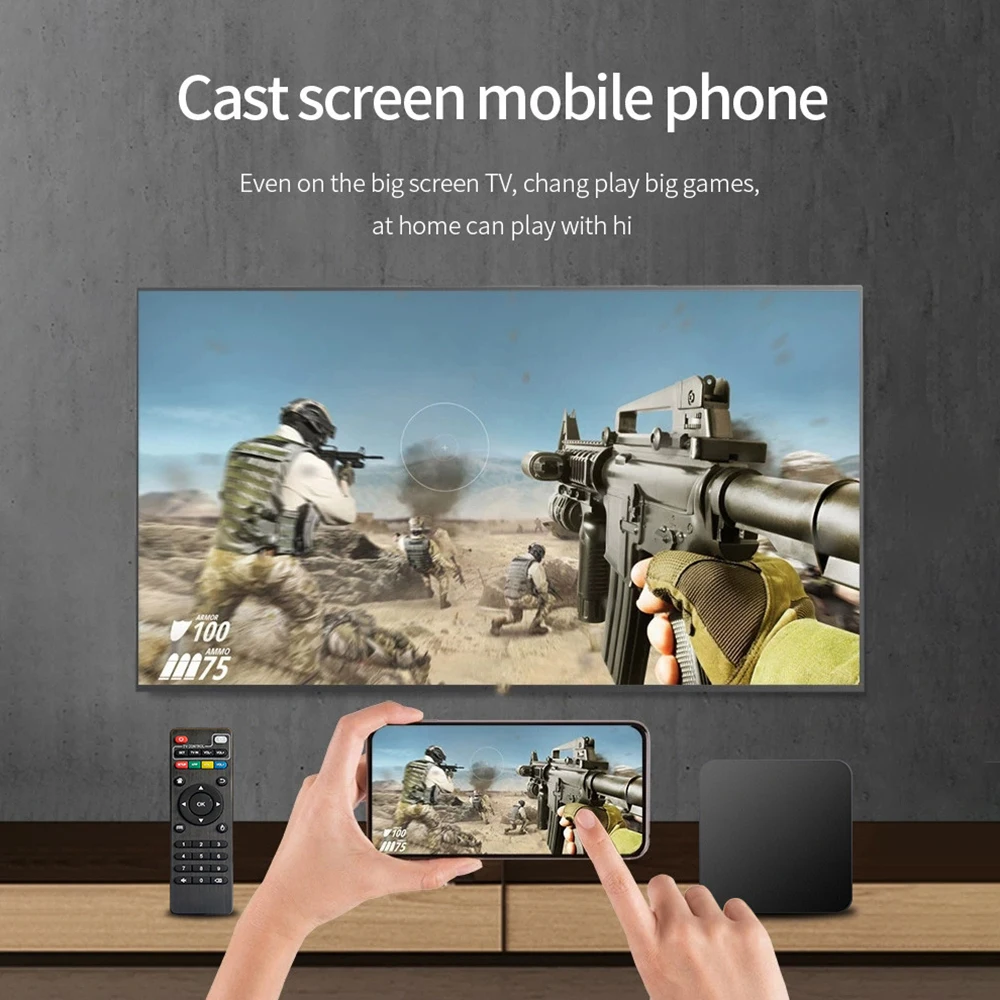 Приставка Смарт-ТВ MXQ Pro 4K HD Android 2 4 + 64 ГБ |