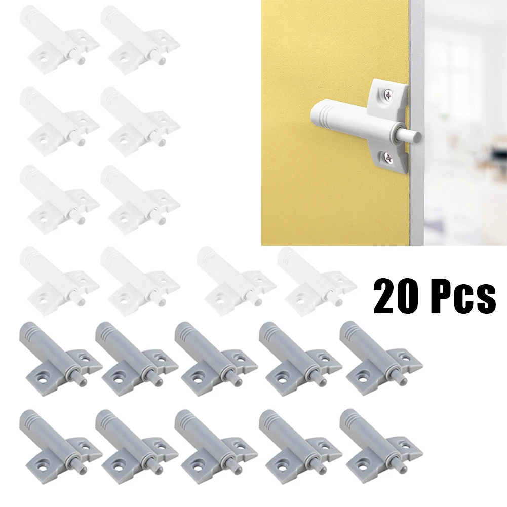 

20pcs Damper Buffer Gray White Kitchen Cabinet Door Stop Drawer Soft Quiet Close Closer Damper Buffers For Furniture Hardware