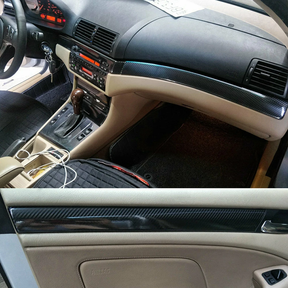 

Прочные высококачественные аксессуары для автомобиля, черный 3D комплект из углеродного волокна
