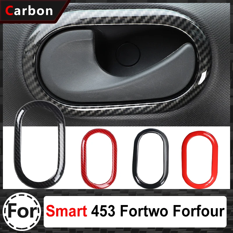 

2/4 шт. Крышка для внутренней двери автомобиля Smart 453 Fortwo ForFour аксессуары для модификации интерьера автомобиля