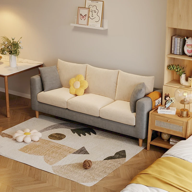 

Relaxing Cozy Fancy Sofas Living Room Simple Floor Recliner Puffs Sofa Modern Plush Love Seat Woonkamer Banken Home Furniture